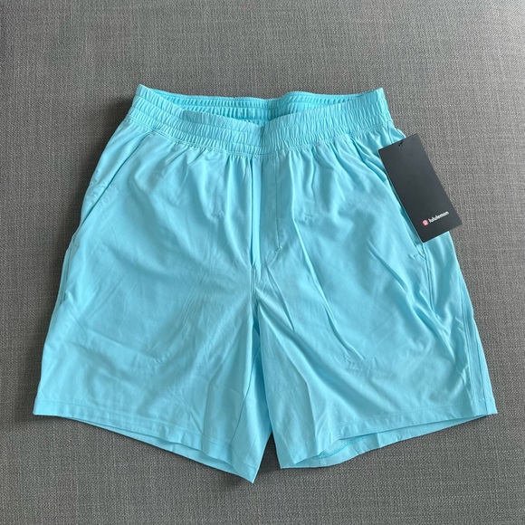 Lululemon Pace Breaker Lined Short 7" Cyan Blue - Picture 2 of 7